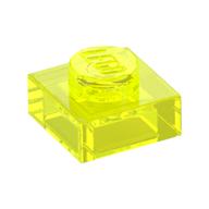 Plate 1 x 1 (Trans-Neon Green)