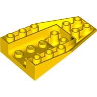 Brick Wedged, Sloped Inverted 6 x 4 with 2 Stud Connections (Yellow)