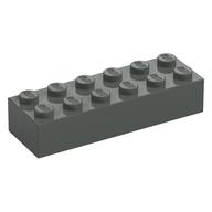 Brick 2 x 6 (Dark Gray)