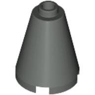 Cone 2 x 2 x 2, Open Stud (Dark Gray)