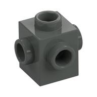 Brick Special 1 x 1 Studs on 4 Sides (Dark Gray)