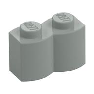 Brick Special 1 x 2 Palisade [aka Log] (Light Gray)