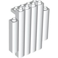 Panel 2 x 6 x 6 Log Wall [Palisade] (White)