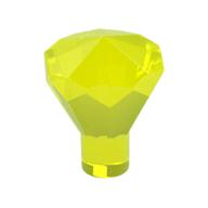 Rock 1 x 1 Jewel / Gem 24 Facet (Trans-Neon Green)