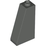 Brick Sloped 75° 2 x 1 x 3 with Open Stud (Dark Gray)