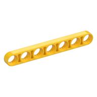 Technic Beam 1 x 7 Thin (Yellow)