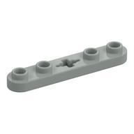 Technic Plate 1 x 5 with Smooth Ends, 4 Studs and Centre Axle Hole (Light Gray)
