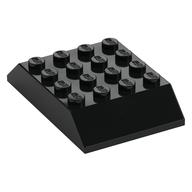 Brick Sloped 45° 6 x 4 Double [aka Train Roof] (Black)