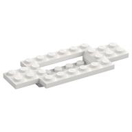 Vehicle Base 4 x 10 x 2/3 with 4 x 2 Recessed Center with Smooth Underside (White)