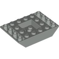 Brick Sloped Inverted 45° 6 x 4 Double with Recessed Center (Light Gray)