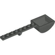 Launcher, with 1 x 8 Plate with Pin Hole and Bucket (Catapult) (Dark Gray)