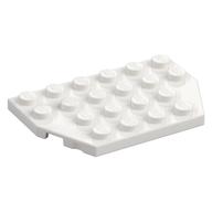 Wedge Plate 4 x 6 Cut Corners (White)