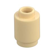 Brick Round 1 x 1 Open Stud (Tan)
