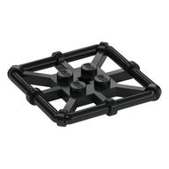Plate Special 2 x 2 with Bar Frame Square (Black)