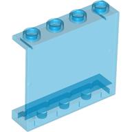 Panel 1 x 4 x 3 [Hollow Studs] (Trans-Dark Blue)