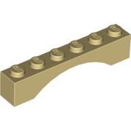 Brick Arch 1 x 6 (Tan)