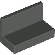 Panel 1 x 2 x 1 [Square Corners] (Dark Gray)