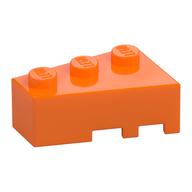 Brick Wedged, Angled 3 x 2 Left (Orange)