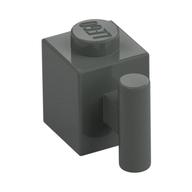 Brick Special 1 x 1 with Handle (Dark Gray)