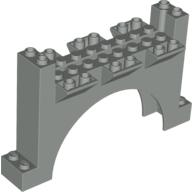 Brick Arch 2 x 12 x 6 with Grooves (Light Gray)