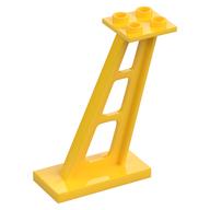 Support 2 x 4 x 5 Stanchion Inclined [5mm wide posts] (Yellow)