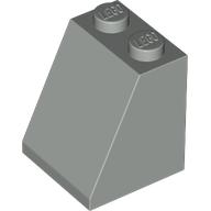 Brick Sloped 65° 2 x 2 x 2 Smooth without Bottom Tube (Light Gray)