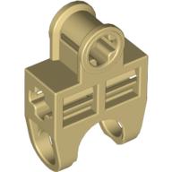 Technic Axle Connector 2 x 3 with Ball Socket, Open Sides (Tan)