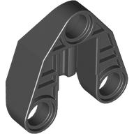 Technic Connector Block 3 x 3 Triangular with Axle, and Pin Hole (Black)
