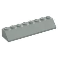 Brick Sloped 45° 2 x 8 (Light Gray)