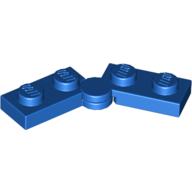 Hinge Plate 1 x 4 Swivel Top / Base - Solid Clip [Complete Assembly] (Blue)
