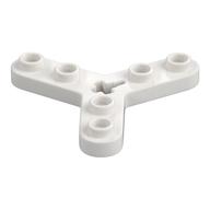 Technic Plate Rotor 3 Blade with Smooth Ends and 6 Studs (Propeller) (White)