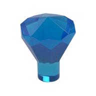 Rock 1 x 1 Jewel / Gem 24 Facet (Trans-Dark Blue)