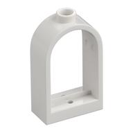 Window 1 x 2 x 2 2/3 with Rounded Top (White)