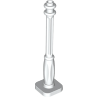 Lamp Post 2 x 2 x 7 with 6 Base Flutes (White)