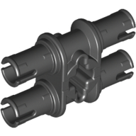 Technic Pin Double with Axle Hole (Black)