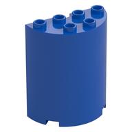 Cylinder Half 2 x 4 x 4 (Blue)