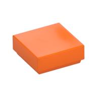 Tile 1 x 1 with Groove (Orange)
