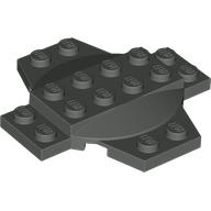 Plate Special 6 x 6 x 2/3 Cross with Dome (Dark Gray)