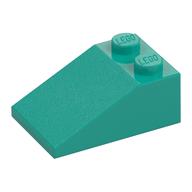 Brick Sloped 33° 3 x 2 (Dark Turquoise)
