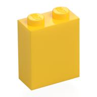 Brick 1 x 2 x 2 with Inside Stud Holder (Yellow)