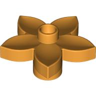 Duplo Plant, Flower with 1 Top Stud (Medium Orange)
