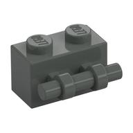 Brick Special 1 x 2 with Handle (Dark Gray)