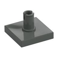 Tile Special 2 x 2 with Top Pin (Dark Gray)
