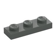 Plate 1 x 3 (Dark Gray)