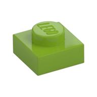 Plate 1 x 1 (Lime)