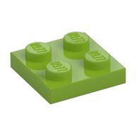Plate 2 x 2 (Lime)