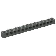 Technic Brick 1 x 14 [13 Pin Holes] (Dark Gray)