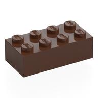 Brick 2 x 4 (Brown)