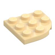 Plate Round Corner 3 x 3 (Tan)