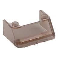 Windscreen 3 x 4 x 1 1/3 with 2 Studs on Top (Trans-Brown)